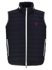 Brunello Cucinelli Blue Polyamide Coat