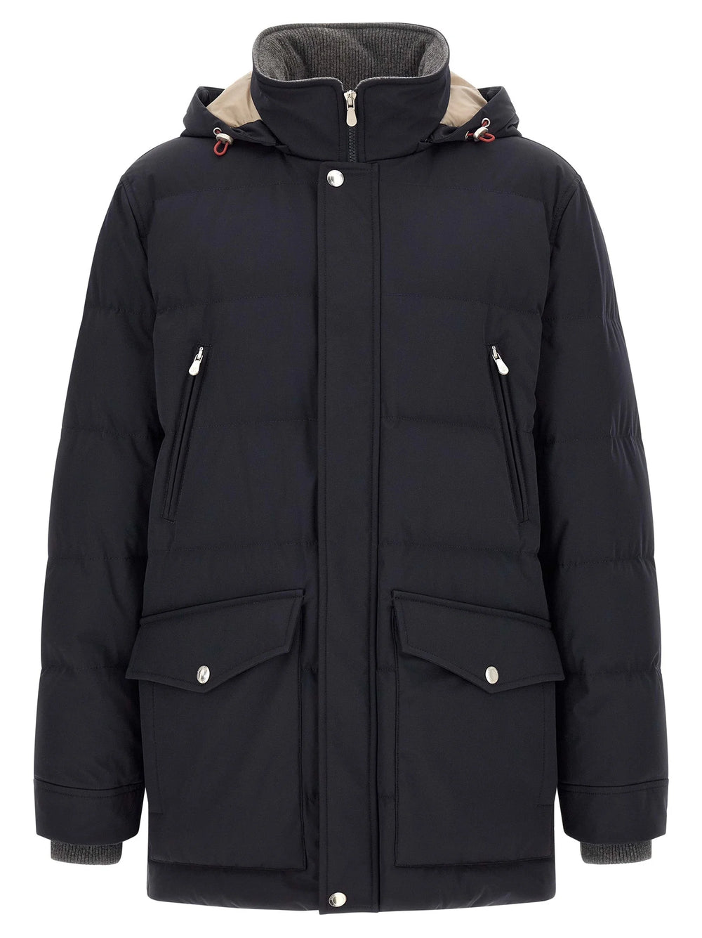 Brunello Cucinelli Blue Polyamide Parka