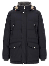 Brunello Cucinelli Blue Polyamide Parka
