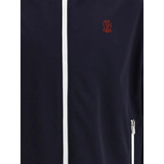 Brunello Cucinelli Blue Polyamide Shell Jacket