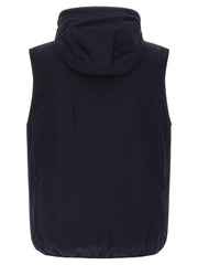 Brunello Cucinelli Blue Polyamide Sleeveless Jacket