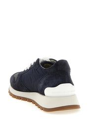 Brunello Cucinelli Blue Polyester Athletic Sneakers - EU38/US8