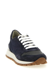 Brunello Cucinelli Blue Polyester Athletic Sneakers - EU38/US8