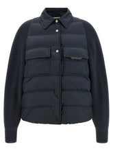 Brunello Cucinelli Blue Polyester Full-Length Jacket