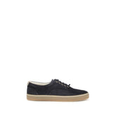 Brunello Cucinelli Blue Suede Leather Low Top Sneakers