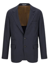 Brunello Cucinelli Blue Virgin Wool Blazer