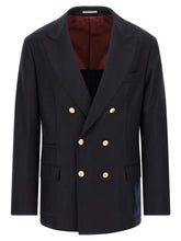 Brunello Cucinelli Blue Virgin Wool Blazer