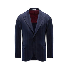 Brunello Cucinelli Blue Virgin Wool Blazer - IT46 | S