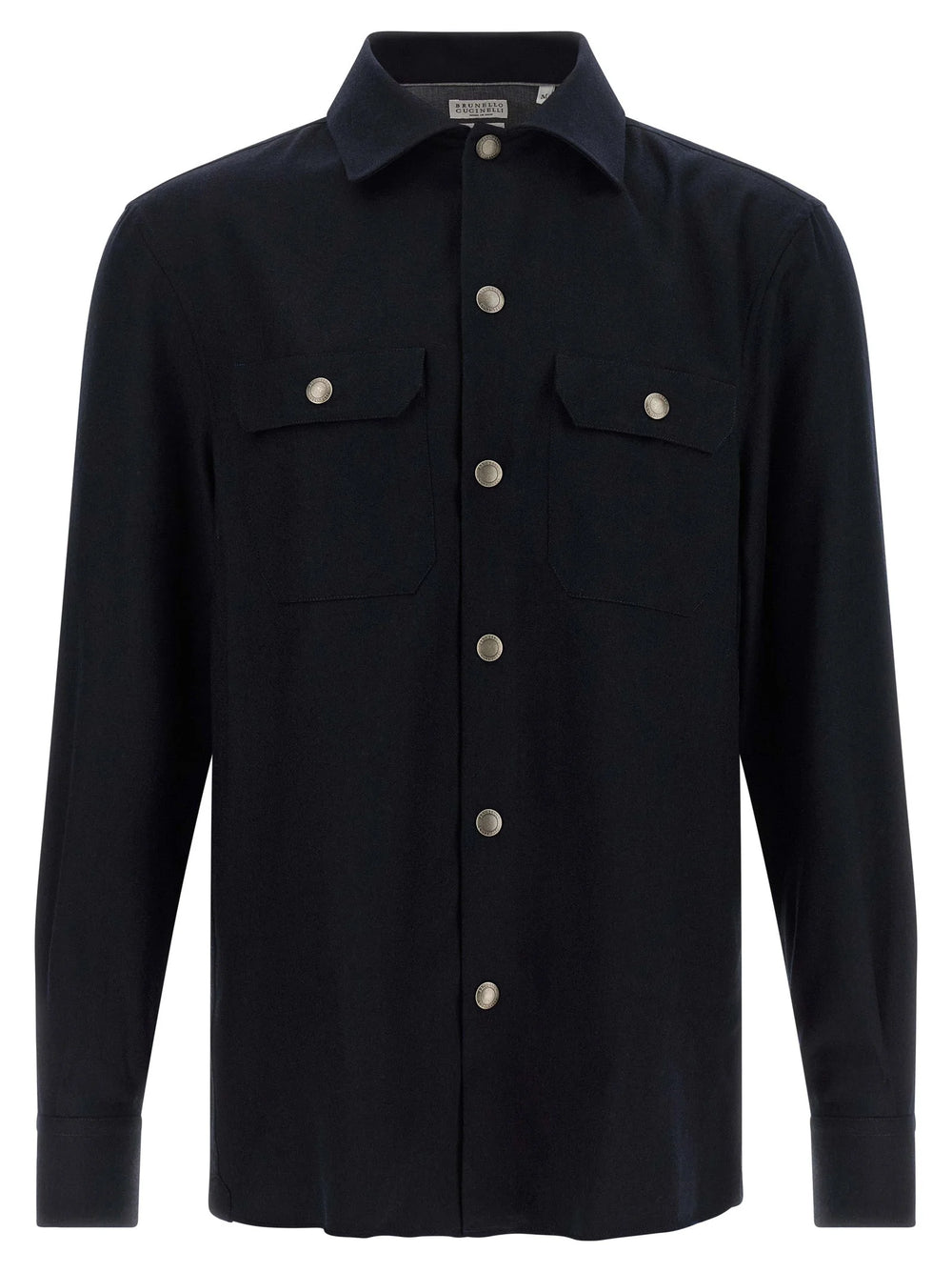 Brunello Cucinelli Blue Virgin Wool Blouse