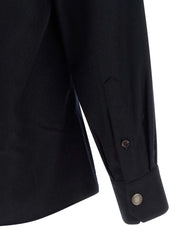 Brunello Cucinelli Blue Virgin Wool Blouse