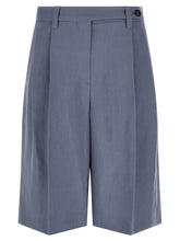 Brunello Cucinelli Blue Viscose Bermuda Shorts