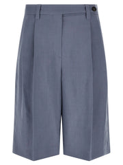 Brunello Cucinelli Blue Viscose Bermuda Shorts