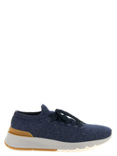 Brunello Cucinelli Blue Wool Athletic Sneakers