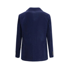 Brunello Cucinelli Blue Wool Coat
