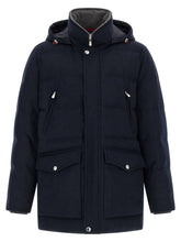 Brunello Cucinelli Blue Wool Parka