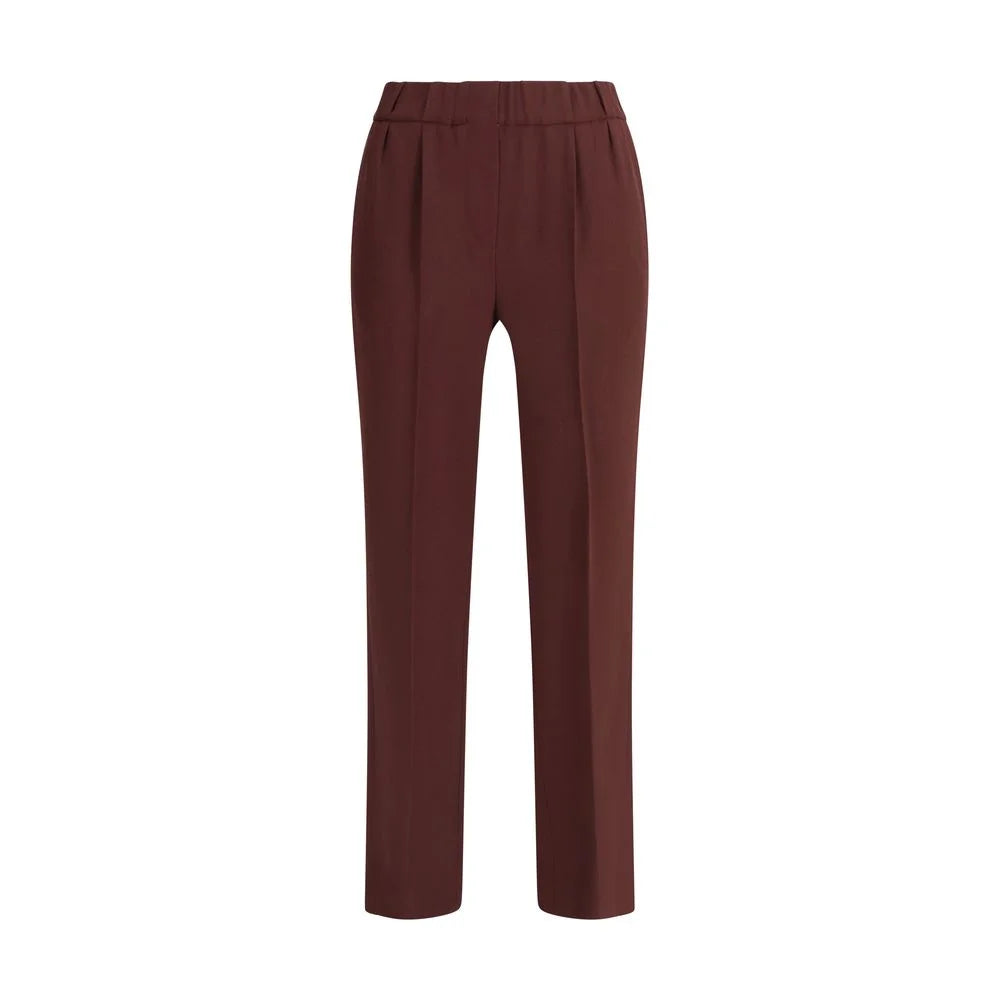 Brunello Cucinelli Bordeaux Acetate Casual Pants - IT42 | L