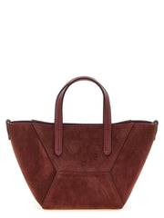 Brunello Cucinelli Burgunderfarbene Kalbsleder-Handtasche