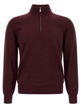 Brunello Cucinelli Bordeaux Cashmere Cardigan