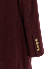 Brunello Cucinelli Bordeaux Cashmere Coat