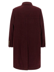 Brunello Cucinelli Bordeaux Cashmere Coat