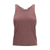 Brunello Cucinelli Bordeaux Cashmere Top
