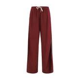 Brunello Cucinelli Bordeaux Cotton Athletic Pants - L