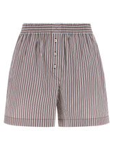 Brunello Cucinelli Bordeaux Cotton Bermuda Shorts
