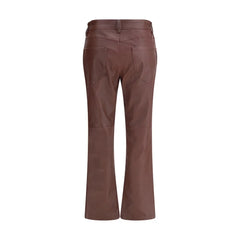 Brunello Cucinelli Bordeaux Leather Pants - IT40 | M