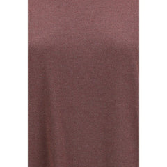 T-shirt en nylon Bordeaux Brunello Cucinelli