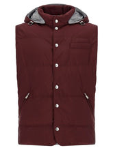 Brunello Cucinelli Bordeaux Polyester Sleeveless Jacket