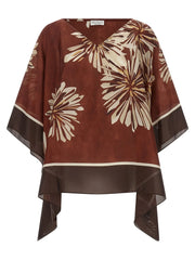 Brunello Cucinelli Bordeaux Silk Blouse - S