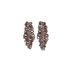 Brunello Cucinelli Bordeaux Silver Earrings - One Size