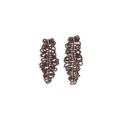 Brunello Cucinelli Bordeaux Silver Earrings - One Size