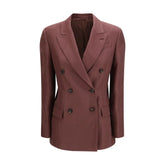 Brunello Cucinelli Bordeaux Viscose Coat
