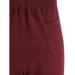Brunello Cucinelli Bordeaux Wool Casual Pants - L
