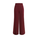 Brunello Cucinelli Bordeaux Wool Casual Pants - L