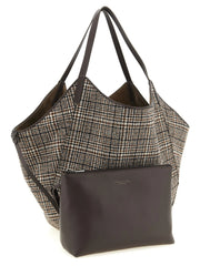 Brunello Cucinelli Brown Alpaca Leather Tote Bag