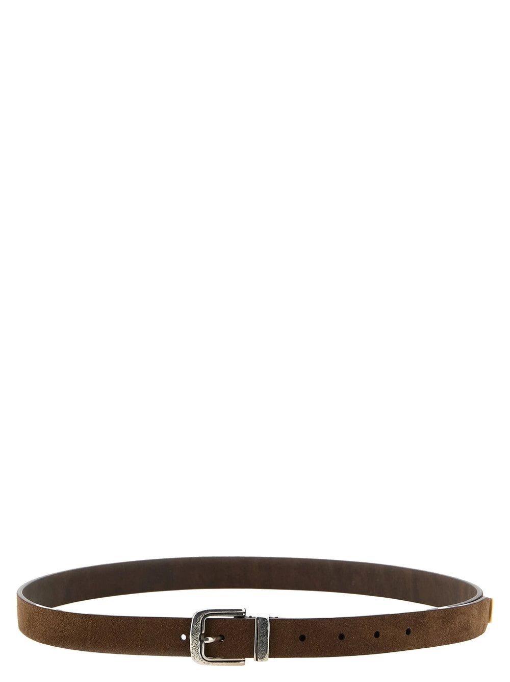 Brunello Cucinelli Brown Bull Skin Belt