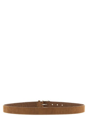 Brunello Cucinelli Brown Bull Skin Regular Belt