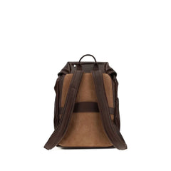 Brunello Cucinelli Brown Calf Leather Bos Taurus Backpack