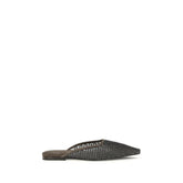 Brunello Cucinelli Brown Calf Leather Bos Taurus Ballet Flats