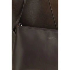 Brunello Cucinelli Brown Calf Leather Bos Taurus Handbag