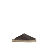 Brunello Cucinelli Brown Calf Leather Bos Taurus Mules
