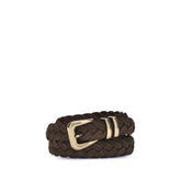 Brunello Cucinelli Brown Calf Leather Bos Taurus Regular Belt