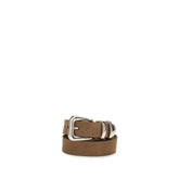 Brunello Cucinelli Brown Calf Leather Bos Taurus Regular Belt - 95 cm / 38 Inches