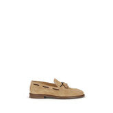 Brunello Cucinelli Brown Calf Leather Bos Taurus Slip-On Loafers - EU42/US9