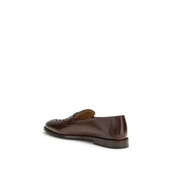 Brunello Cucinelli Pantofi mocasini din piele de vițel maro Bos Taurus - EU43.5/US10.5