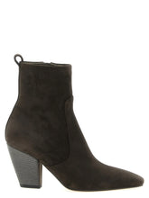 Brunello Cucinelli Braune Knöchelstiefel aus Kalbsleder