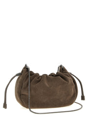 Brunello Cucinelli Brown Calfskin Crossbody Bag