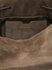 Brunello Cucinelli Brown Calfskin Crossbody Bag